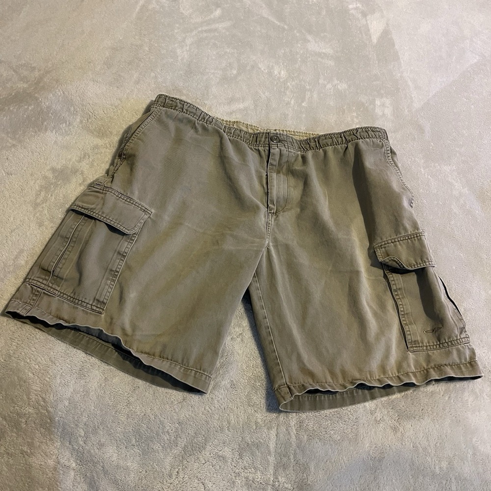 Vintage Ocean Pacific Shorts Men Large Green Cargo Y2K Outdoors Skater‎ Hiking